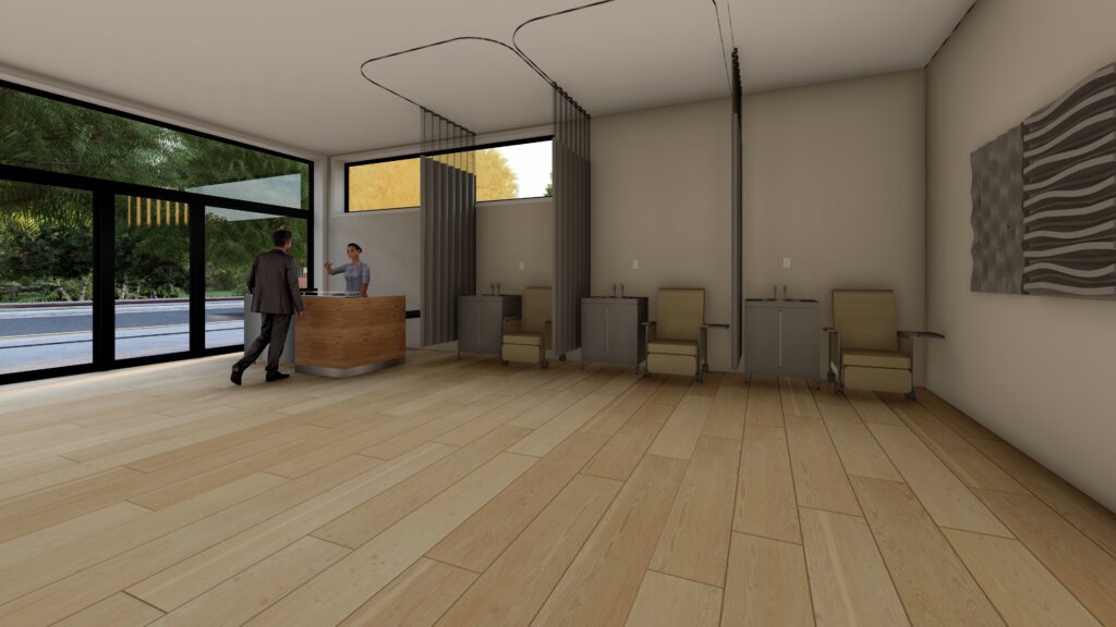 Infusion Center Design Rendering